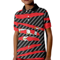 Isle of Man Beast Kid Polo Shirt Ripped Flag Graphic - Wonder Print Shop