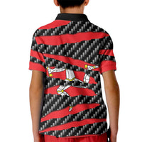 Isle of Man Beast Kid Polo Shirt Ripped Flag Graphic - Wonder Print Shop