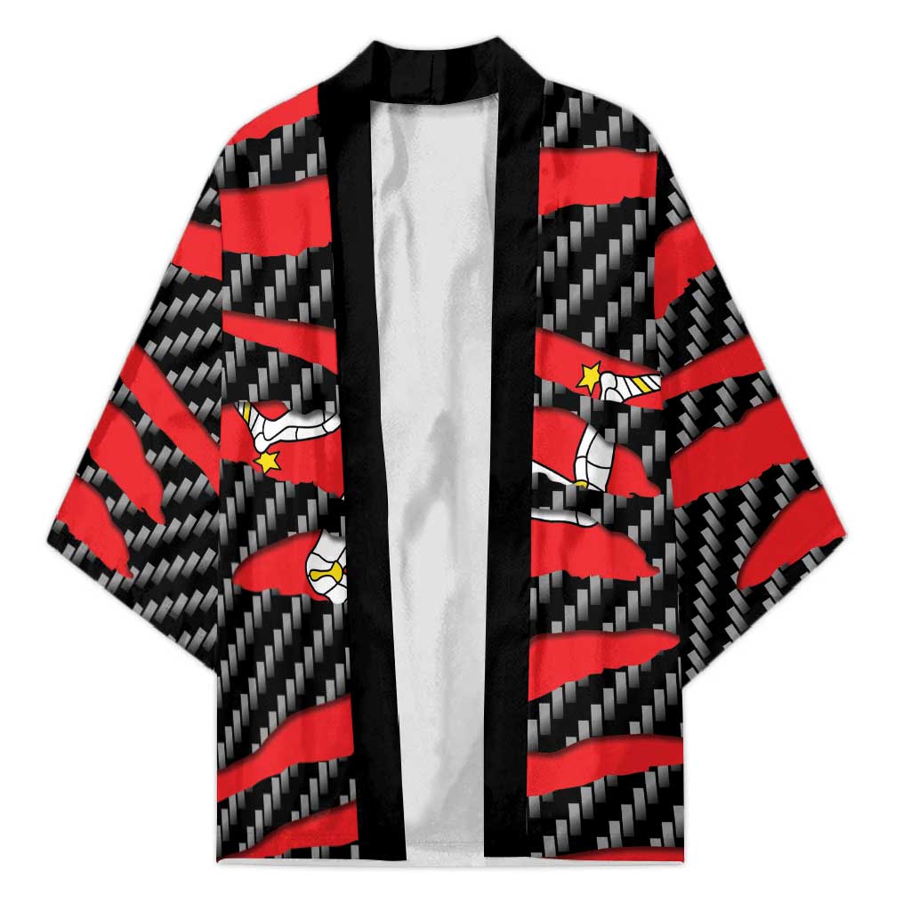 Isle of Man Beast Kimono Ripped Flag Graphic - Wonder Print Shop
