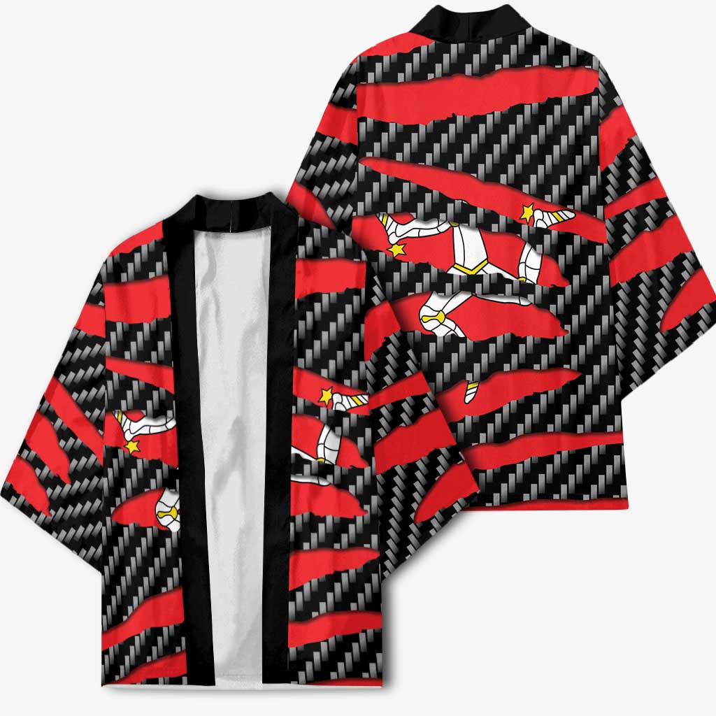 Isle of Man Beast Kimono Ripped Flag Graphic - Wonder Print Shop