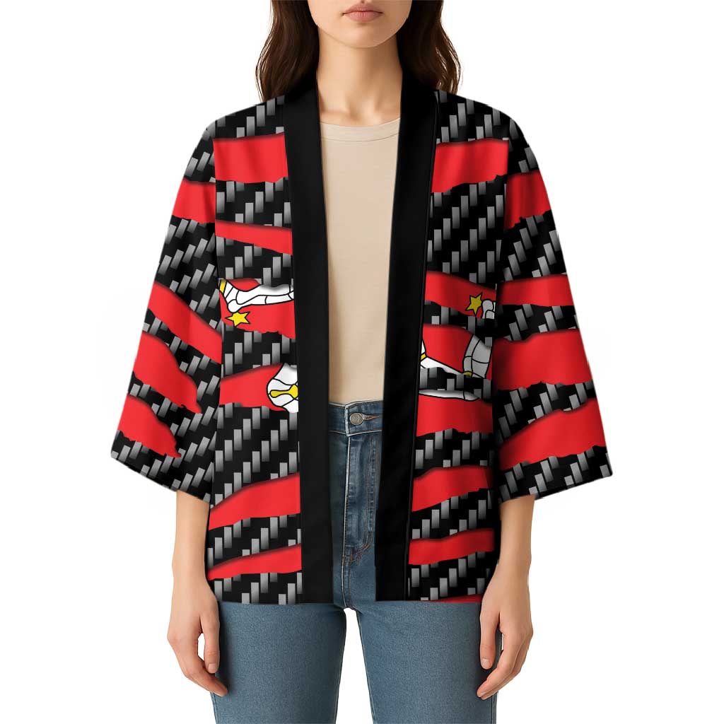 Isle of Man Beast Kimono Ripped Flag Graphic - Wonder Print Shop