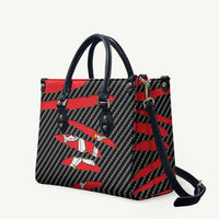 Isle of Man Beast Leather Bag Ripped Flag Graphic - Wonder Print Shop