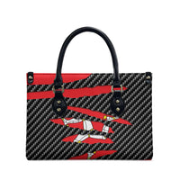 Isle of Man Beast Leather Bag Ripped Flag Graphic - Wonder Print Shop