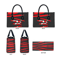 Isle of Man Beast Leather Bag Ripped Flag Graphic - Wonder Print Shop