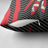 Isle of Man Beast Pillow Cover Ripped Flag Graphic - Wonder Print Shop
