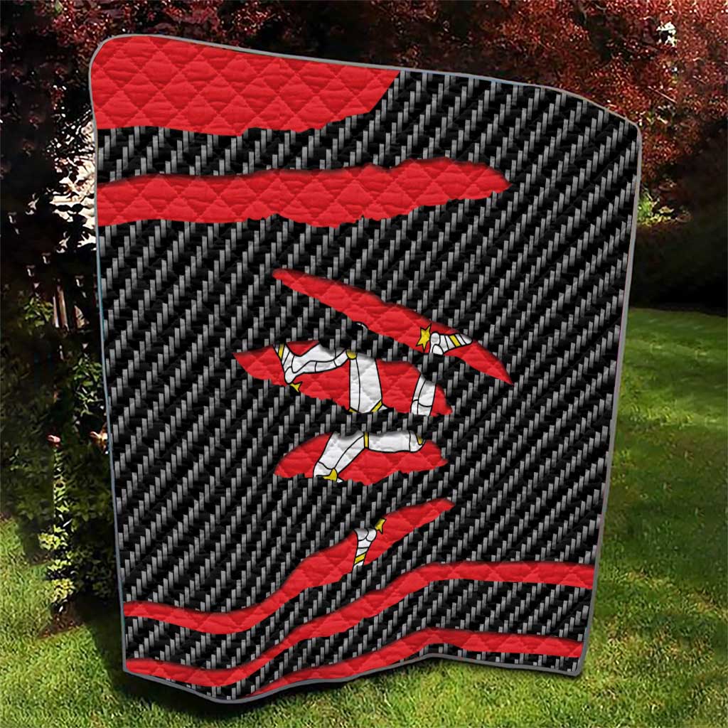 Isle of Man Beast Quilt Ripped Flag Graphic - Wonder Print Shop