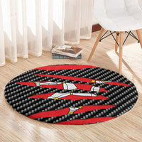 Isle of Man Beast Round Carpet Ripped Flag Graphic - Wonder Print Shop