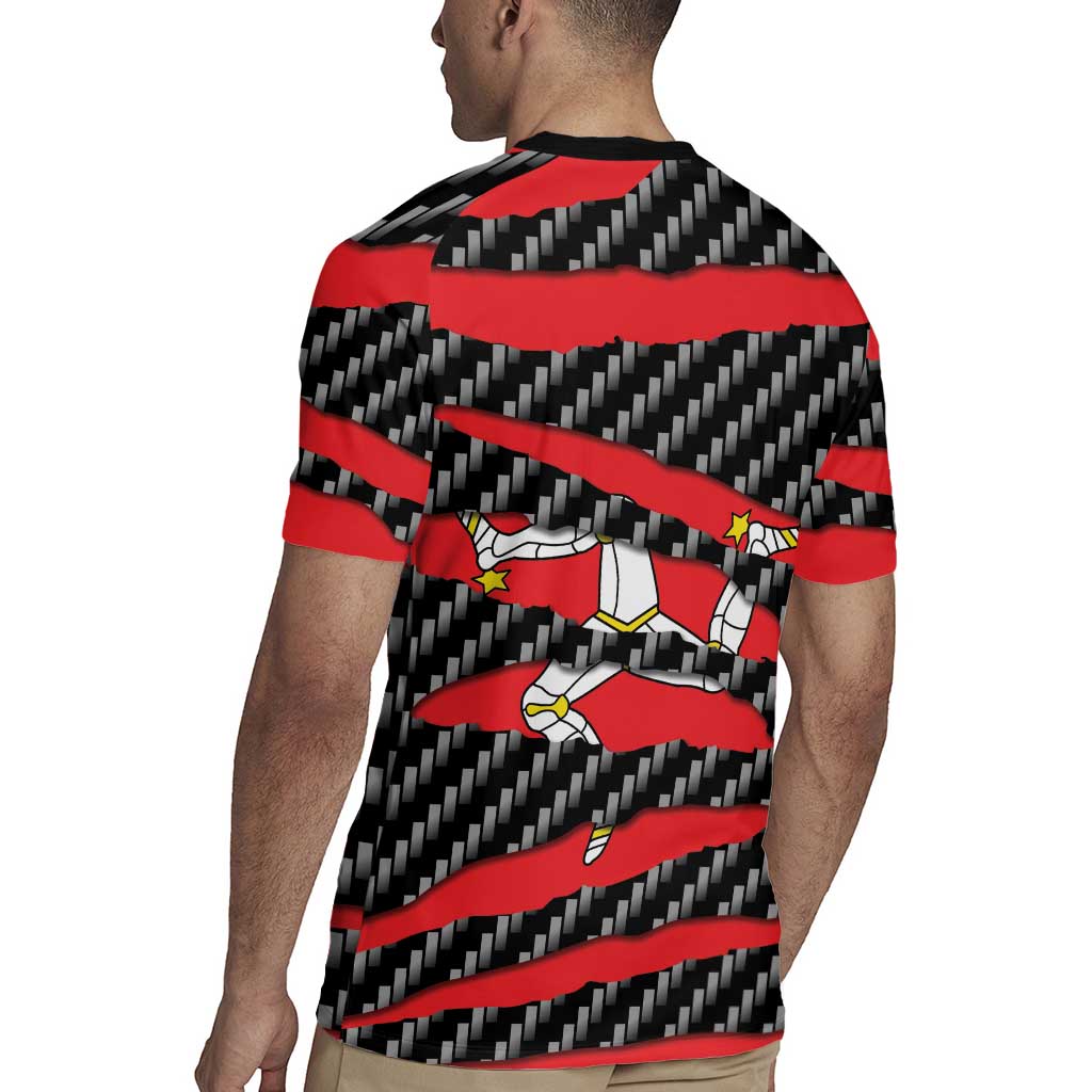 Isle of Man Beast Rugby Jersey Ripped Flag Graphic - Wonder Print Shop
