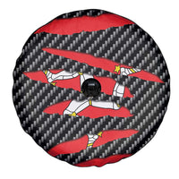Isle of Man Beast Spare Tire Cover Ripped Flag Graphic - Wonder Print Shop