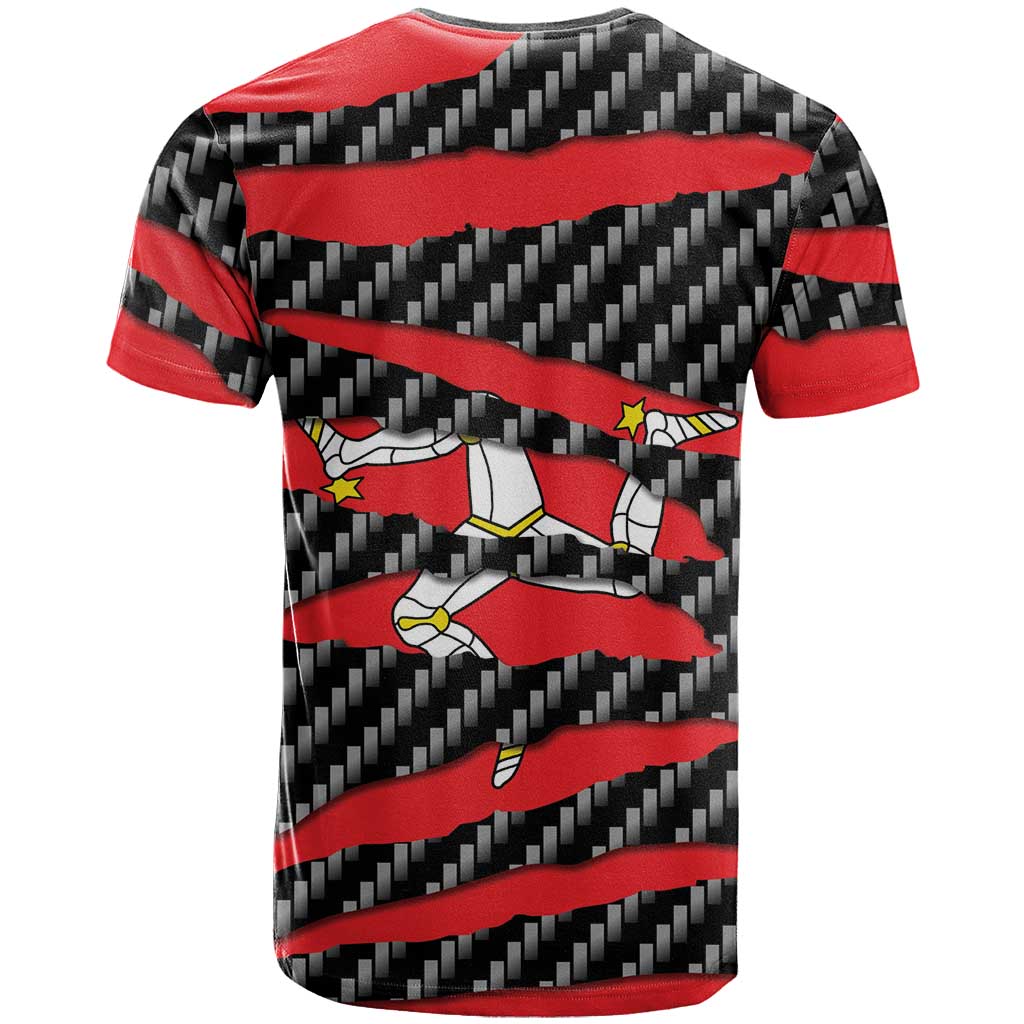 Isle of Man Beast T Shirt Ripped Flag Graphic - Wonder Print Shop