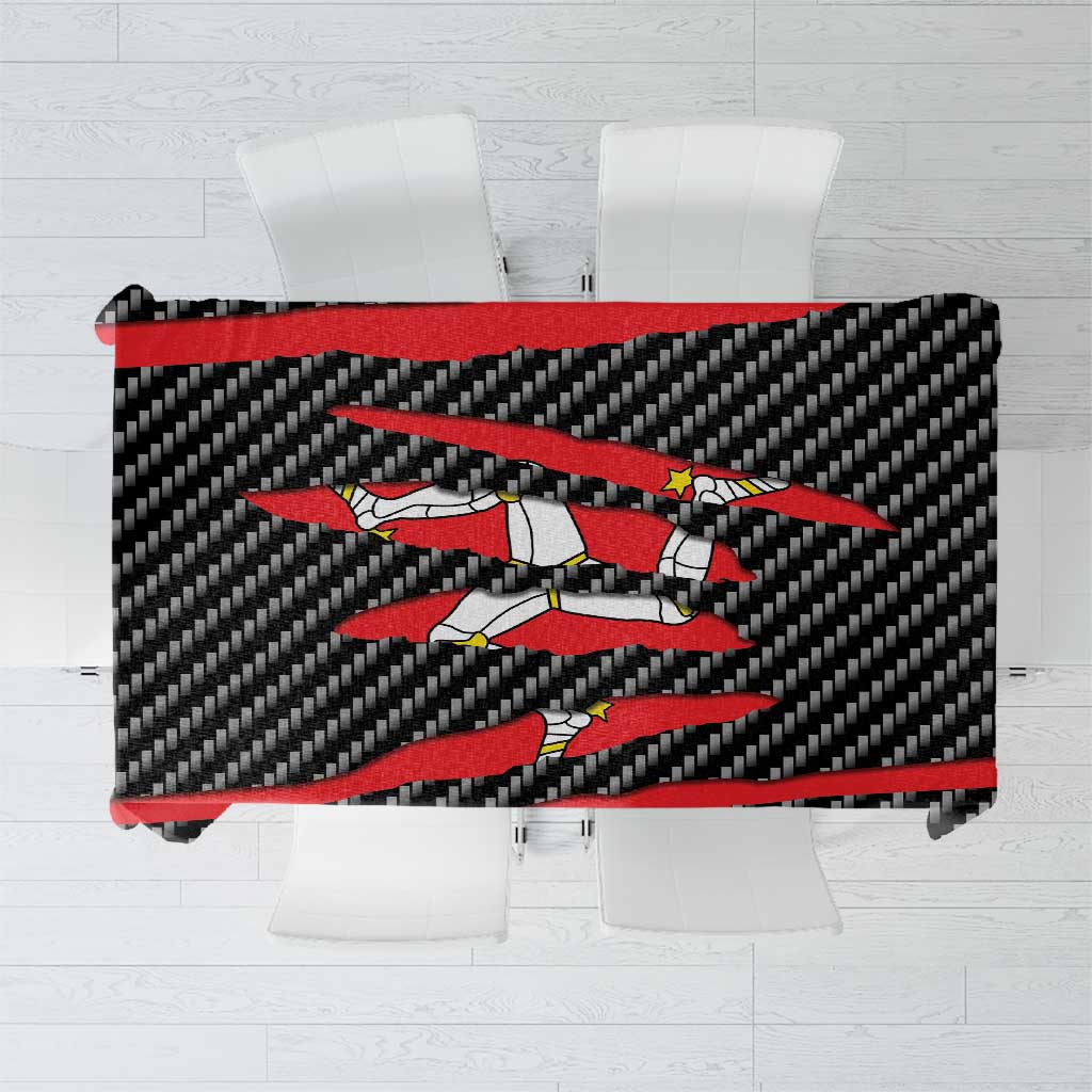 Isle of Man Beast Tablecloth Ripped Flag Graphic - Wonder Print Shop
