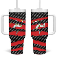 Isle of Man Beast Tumbler With Handle Ripped Flag Graphic - Wonder Print Shop