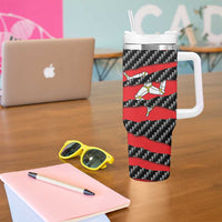 Isle of Man Beast Tumbler With Handle Ripped Flag Graphic - Wonder Print Shop