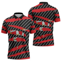 Isle of Man Beast Zipper Polo Shirt Ripped Flag Graphic - Wonder Print Shop