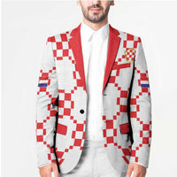Custom World Football 2026 Croatia Blazer Hrvatska Checkerboard Style - Wonder Print Shop
