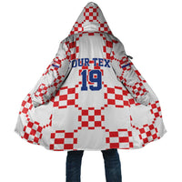 Custom World Football 2026 Croatia Cloak Hrvatska Checkerboard Style - Wonder Print Shop