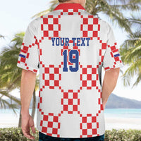 Custom World Football 2026 Croatia Hawaiian Shirt Hrvatska Checkerboard Style - Wonder Print Shop