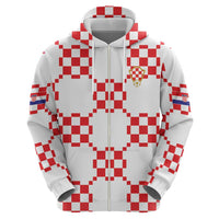 Custom World Football 2026 Croatia Hoodie Hrvatska Checkerboard Style - Wonder Print Shop