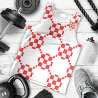 Custom World Football 2026 Croatia Men Tank Top Hrvatska Checkerboard Style - Wonder Print Shop