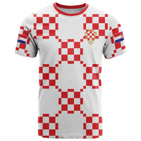 Custom World Football 2026 Croatia T Shirt Hrvatska Checkerboard Style - Wonder Print Shop
