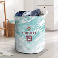 Custom World Football 2026 Portugal Laundry Basket Luso Spirit Football Force