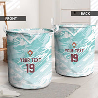 Custom World Football 2026 Portugal Laundry Basket Luso Spirit Football Force