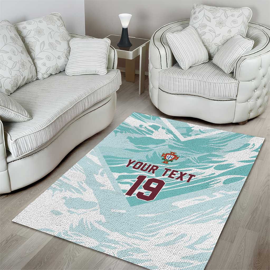 Custom World Football 2026 Portugal Area Rug Luso Spirit Football Force