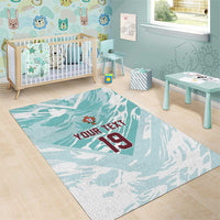 Custom World Football 2026 Portugal Area Rug Luso Spirit Football Force