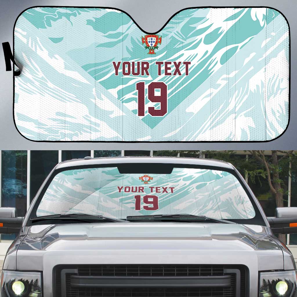 Custom World Football 2026 Portugal Auto Sun Shade Luso Spirit Football Force