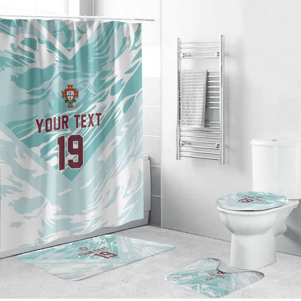 Custom World Football 2026 Portugal Bathroom Set Luso Spirit Football Force