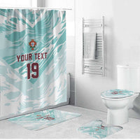 Custom World Football 2026 Portugal Bathroom Set Luso Spirit Football Force