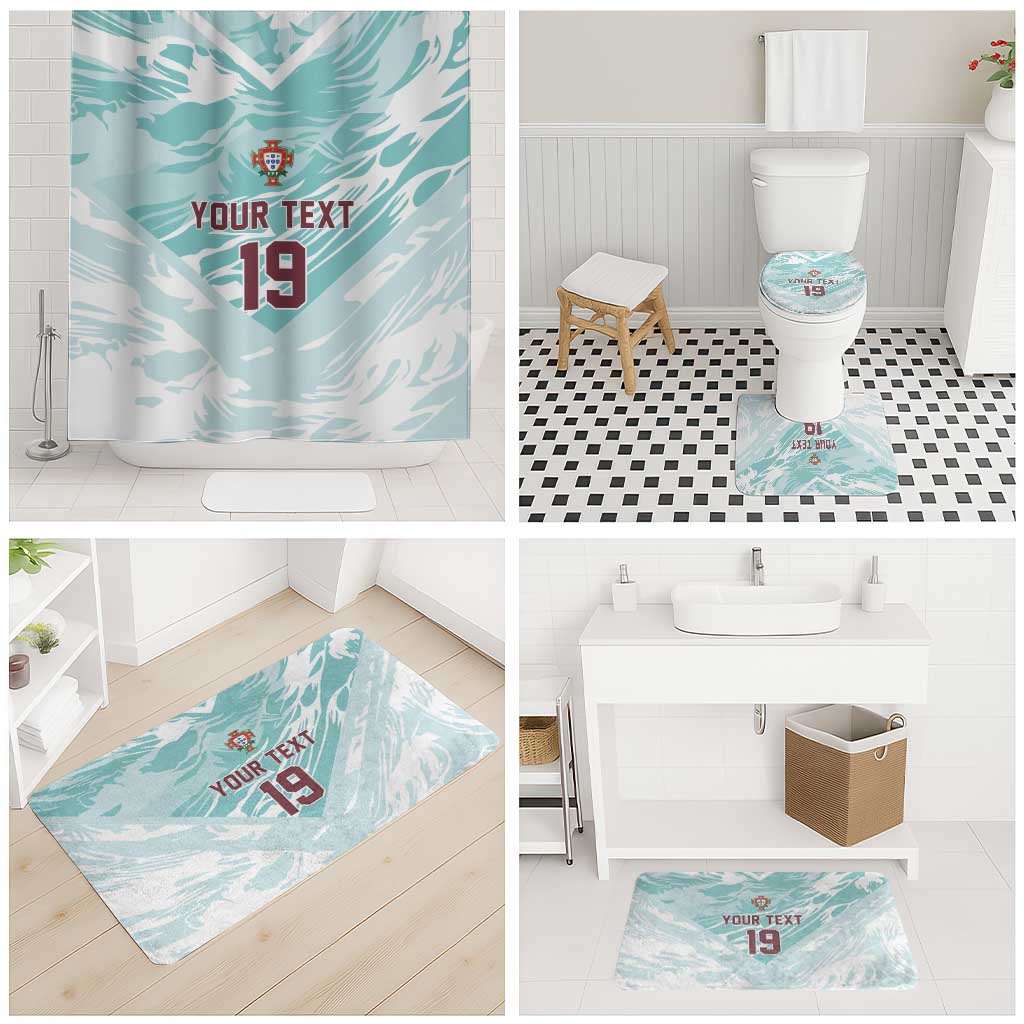 Custom World Football 2026 Portugal Bathroom Set Luso Spirit Football Force