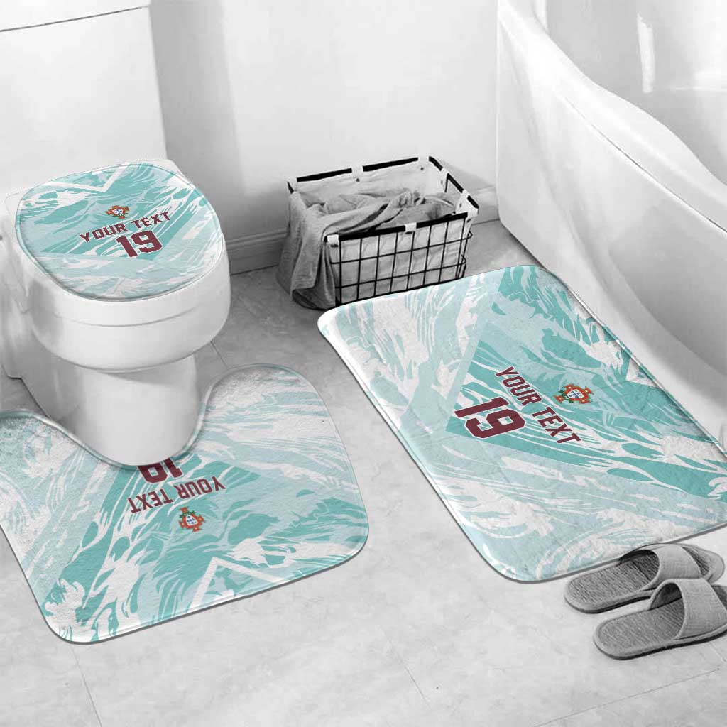 Custom World Football 2026 Portugal Bathroom Set Luso Spirit Football Force