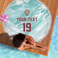 Custom World Football 2026 Portugal Beach Blanket Luso Spirit Football Force