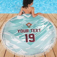 Custom World Football 2026 Portugal Beach Blanket Luso Spirit Football Force