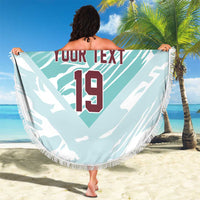 Custom World Football 2026 Portugal Beach Blanket Luso Spirit Football Force