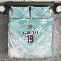 Custom World Football 2026 Portugal Bedding Set Luso Spirit Football Force