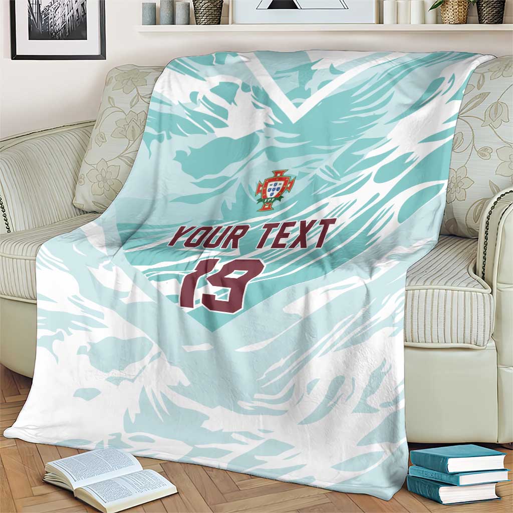 Custom World Football 2026 Portugal Blanket Luso Spirit Football Force