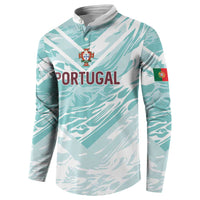 Custom World Football 2026 Portugal Button Sweatshirt Luso Spirit Football Force