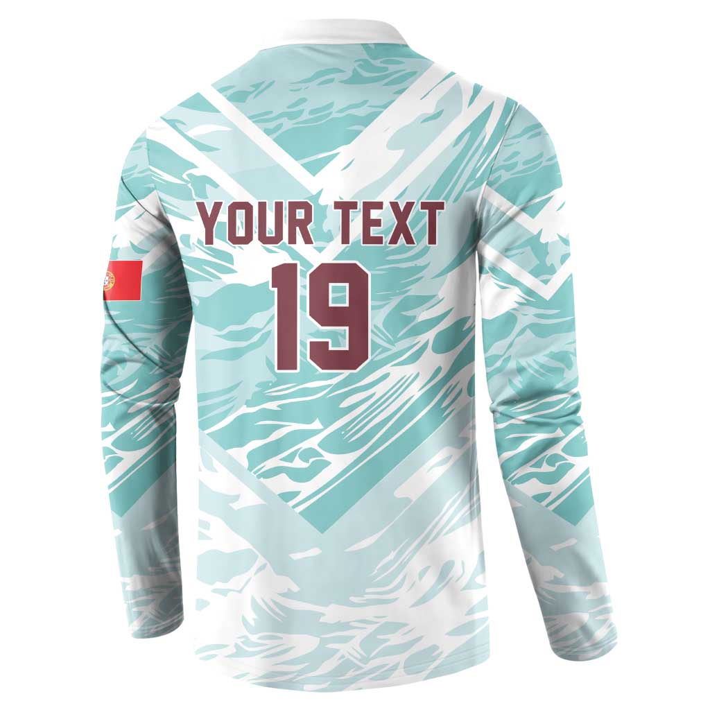 Custom World Football 2026 Portugal Button Sweatshirt Luso Spirit Football Force