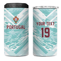 Custom World Football 2026 Portugal 4 in 1 Can Cooler Tumbler Luso Spirit Football Force