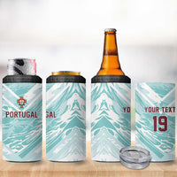 Custom World Football 2026 Portugal 4 in 1 Can Cooler Tumbler Luso Spirit Football Force