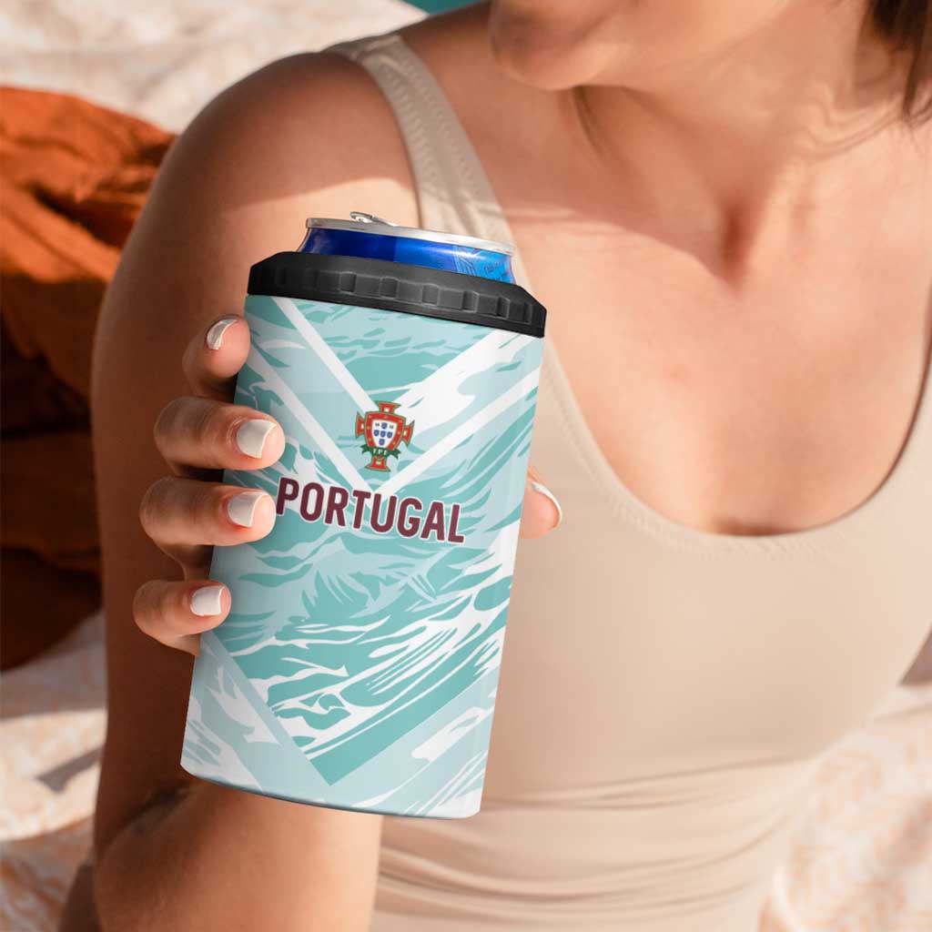 Custom World Football 2026 Portugal 4 in 1 Can Cooler Tumbler Luso Spirit Football Force
