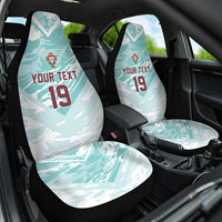 Custom World Football 2026 Portugal Car Seat Cover Luso Spirit Football Force