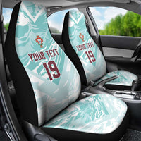 Custom World Football 2026 Portugal Car Seat Cover Luso Spirit Football Force