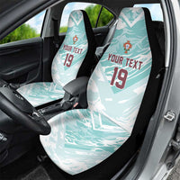 Custom World Football 2026 Portugal Car Seat Cover Luso Spirit Football Force