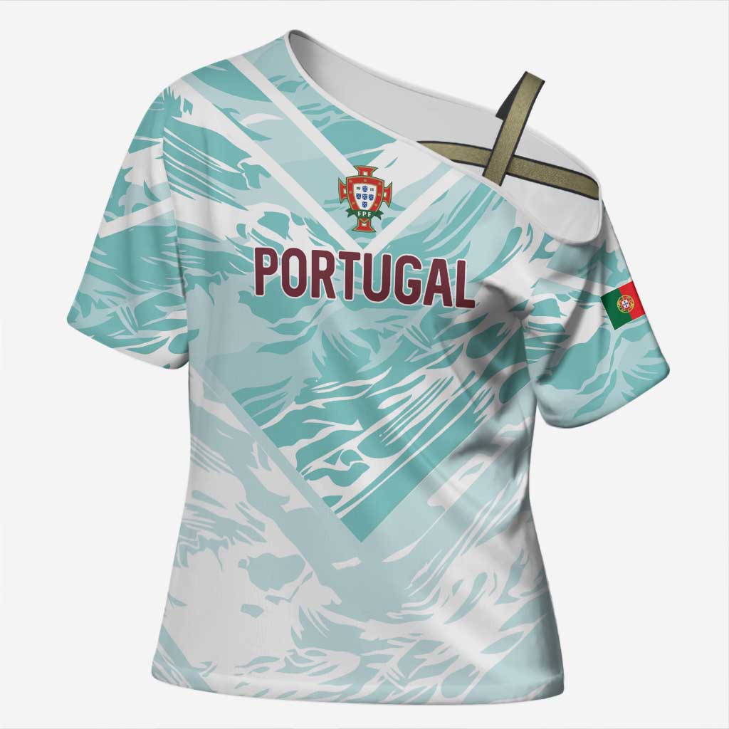 Custom World Football 2026 Portugal Cross Shoulder Shirt Luso Spirit Football Force