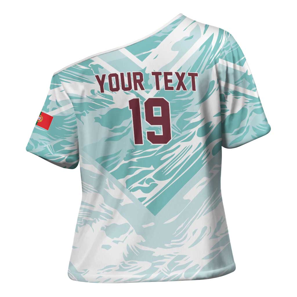 Custom World Football 2026 Portugal Cross Shoulder Shirt Luso Spirit Football Force