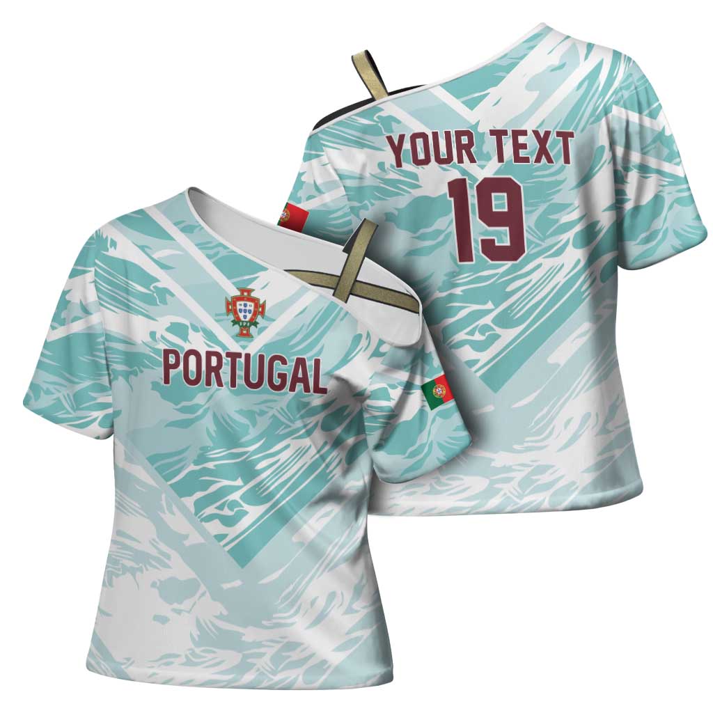Custom World Football 2026 Portugal Cross Shoulder Shirt Luso Spirit Football Force