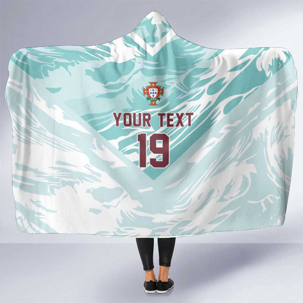 Custom World Football 2026 Portugal Hooded Blanket Luso Spirit Football Force
